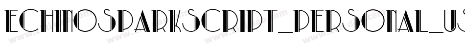 EchinosParkScript_PERSONAL_USE_ONLY字体转换