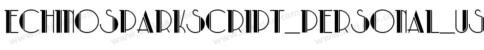 EchinosParkScript_PERSONAL_USE_ONLY字体转换