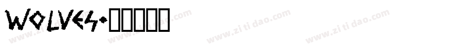 wolves字体转换