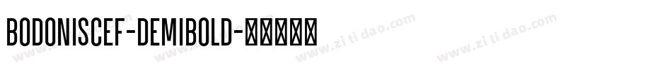 BodoniSCEF-DemiBold字体转换