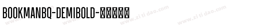 BookmanBQ-DemiBold字体转换