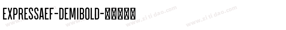 ExpressaEF-DemiBold字体转换