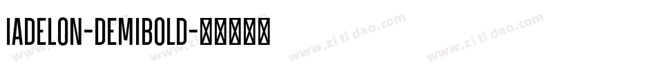 Iadelon-DemiBold字体转换