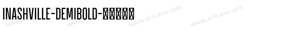 Inashville-DemiBold字体转换