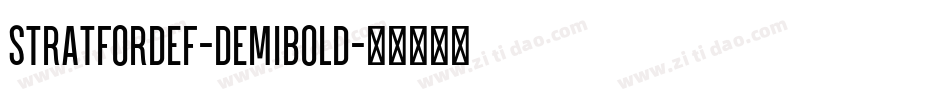 StratfordEF-DemiBold字体转换