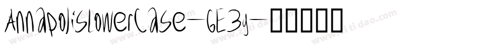 AnnapolisLowerCase-GE3g字体转换