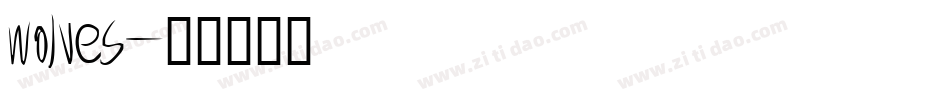 wolves字体转换