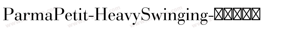 ParmaPetit-HeavySwinging字体转换