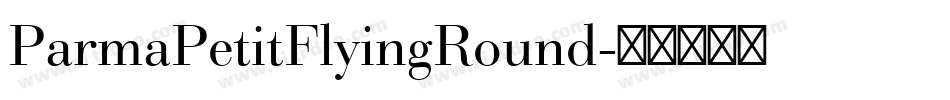 ParmaPetitFlyingRound字体转换