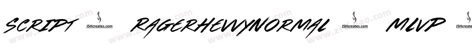 Script1RagerHevvyNormal-MLvP字体转换
