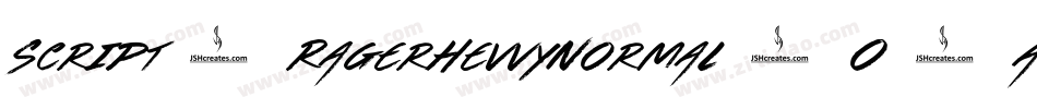 Script1RagerHevvyNormal-O2A8字体转换