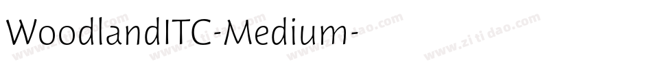 WoodlandITC-Medium字体转换