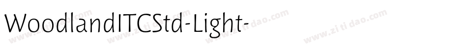 WoodlandITCStd-Light字体转换