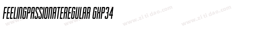 FeelingPassionateRegular-gxp34字体转换