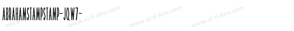 AbrahamStampStamp-Jqw7字体转换