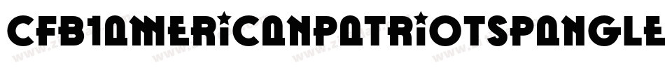Cfb1AmericanPatriotSpangle2Bold-mPg5字体转换