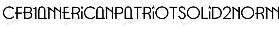 Cfb1AmericanPatriotSolid2NormalItalic-vRB9字体转换