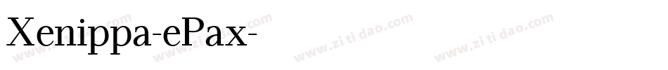 Xenippa-ePax字体转换