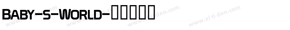 Baby-s-World字体转换