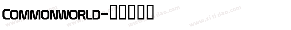 Commonworld字体转换