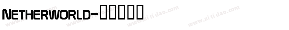 Netherworld字体转换