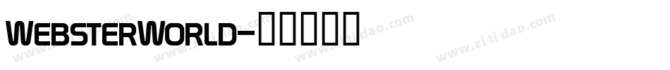 WebsterWorld字体转换