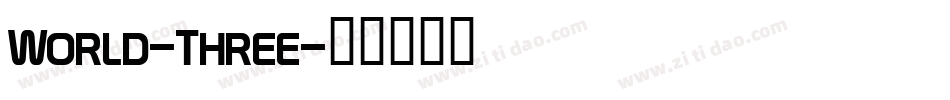 World-Three字体转换