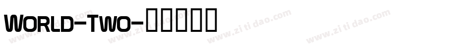 World-Two字体转换