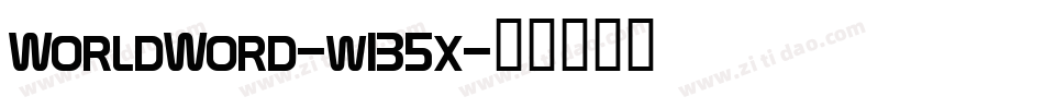 WorldWord-w135x字体转换