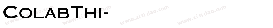ColabThi字体转换