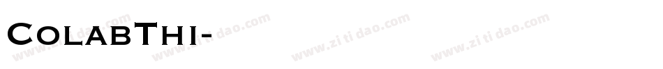 ColabThi字体转换