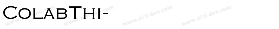 ColabThi字体转换