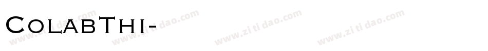 ColabThi字体转换