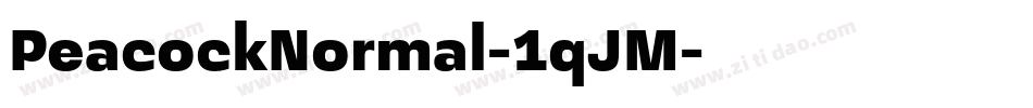 PeacockNormal-1qJM字体转换