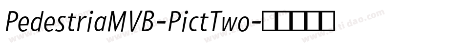 PedestriaMVB-PictTwo字体转换