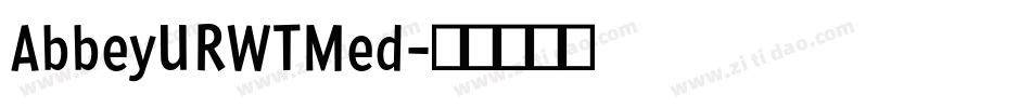 AbbeyURWTMed字体转换