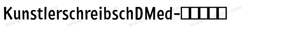KunstlerschreibschDMed字体转换