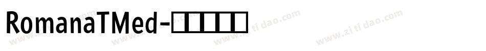 RomanaTMed字体转换