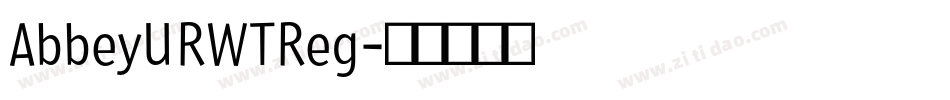 AbbeyURWTReg字体转换
