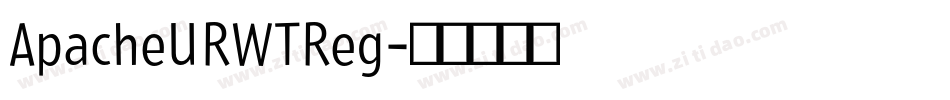 ApacheURWTReg字体转换