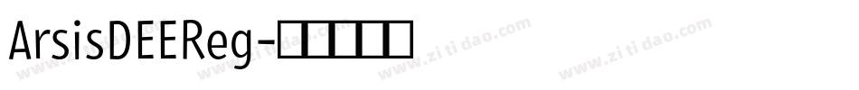 ArsisDEEReg字体转换