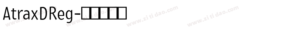 AtraxDReg字体转换