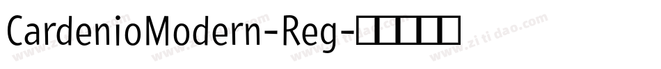 CardenioModern-Reg字体转换