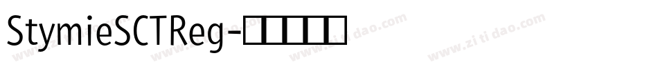 StymieSCTReg字体转换
