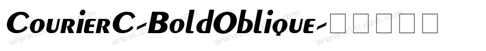 CourierC-BoldOblique字体转换