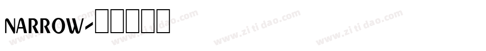 narrow字体转换
