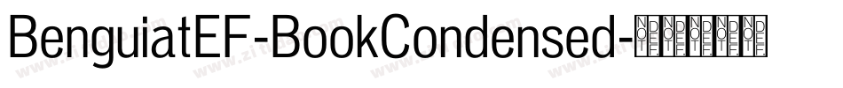 BenguiatEF-BookCondensed字体转换
