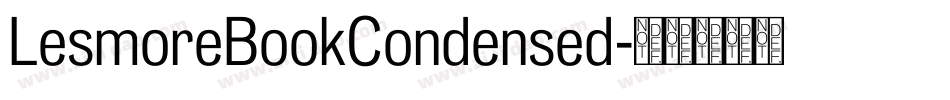 LesmoreBookCondensed字体转换