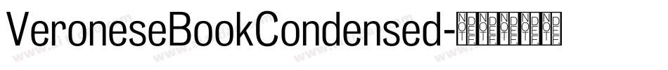 VeroneseBookCondensed字体转换