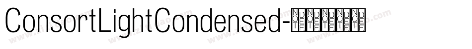 ConsortLightCondensed字体转换